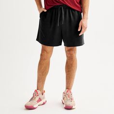 Keep yourself dry and comfortable with these men's Tek Gear above-the-knee mesh shorts. TECHNOLOGIES & FEATURES Drawstring elastic waistband 2 side pockets Moisture-wicking technology UnlinedFIT & SIZING Short: 5 1/2-in. inseam Regular: 6 1/2-in. inseam Tall/long: 7 1/2-in. inseam Midrise sits above the hip Regular fitFABRIC & CARE Polyester Machine wash Imported Size: XL. Color: Black. Gender: male. Age Group: adult. Sporty Relaxed Fit Athletic Shorts Mid-thigh, Casual Black Knee-length Shorts Activewear, Sports Activewear, Relaxed Fit, Mid-thigh Length, Sports Activewear With Relaxed Fit Mid-thigh Length, Sports Relaxed Fit Mid-thigh Activewear, Sports Activewear With Relaxed Fit And Mid-thigh Length, Black Athletic Fit Shorts For Outdoor, Casual Nylon Activewear Mid-thigh Length, Casual Activewear With Athletic Fit, Mid-thigh Length