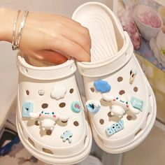 Elevate your DIY projects with these adorable 10pcs Sanrio Crocs Accessories! 🐾 🌟 Unleash Your Creativity: Essential for adding a touch of cuteness and personality to your Crocs. Perfect for customizing your footwear with lovable and fun accessories. ✨ Superior Quality: Crafted with precision to ensure top-notch quality. These Sanrio Crocs accessories capture the essence of Kawaii with exceptional craftsmanship. 💫 Versatile and Flexible: Open the door to endless creative possibilities with th Customizable White Novelty Craft Supplies, Cute Customizable White Craft Supplies, Cute White Craft Supplies, White Novelty Craft Supplies For Gifts, Novelty White Craft Supplies For Gifts, Whimsical White Craft Supplies For Gifts, Customizable White Craft Supplies For School, Sanrio Crocs, Nike Rosa