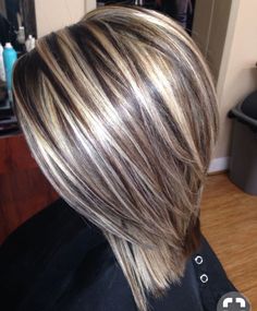 Blonde Highlights Chocolate Lowlights, Hair Color Styles For Straight Hair, Blend Grown Out Highlights, 3 Color Highlights And Lowlights, Mid Length Razored Hair, Hair Styles In 2023, Highlighted Long Bob, Light Brown Hair With Highlights Pixie, Highlight Lowlight Blonde Fall