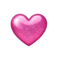 a pink heart shaped object with glitter on it's side and the word love written in