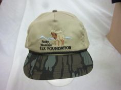 This is a great trucker hat, a cool 1980's vintage cap on the front, it reads, ROCKY MOUNTAIN ELK FOUNDATION, with elk on front. it has a slide adjustable strap on the back,      nice used cap-see photos. check out my other lids on ebay now  Check out my other items! I ship all my baseball cap Auctions in Boxes!   that way they arrived to you uncrushed.   I SHIP FAST!!!   I use first class USPS shipping! This item comes from a smokefree home, I accept paypal or you can pay when you pick up an it Vintage Snapback Baseball Cap For Outdoor Activities, Vintage Flat Bill Baseball Cap For Outdoor Activities, Rocky Mountain Elk, Trucker Hat Outfit, Graphic Ideas, Vintage Cap, Vintage Hats, Hat Baseball, Outfits With Hats