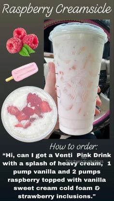 raspberry creamsice drink recipe