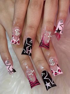 Duck Nails, Y2k Nails, Nail Swag, Nail Forms, Dream Nails