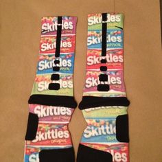 Custom Nike Elite Socks "Skittles" · Sock Insanity · Online Store Powered by Storenvy Fancy Socks, Sock Game