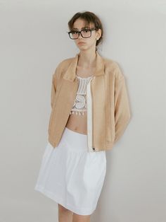 A comfortable fit with light weight linen.This jacket has a smooth look and feel. It is easy to layer and even easier to love.  - Regular fit summer jacket - Full zip up jacket with standard collar - Long sleeves with buttoned cuffs- This soft jacket with the perfect pop of pretty- Front embroidery details- Button details on the collar and back Casual Beige Blazer For Layering, Chic Linen Everyday Outerwear, Chic Linen Outerwear For Everyday, Spring Linen Outerwear For Everyday, Chic Linen Outerwear For Layering, Relaxed Fit Neutral Outerwear For Summer, Summer Outerwear In Neutral Color With Relaxed Fit, Relaxed Fit Neutral Summer Outerwear, Summer Relaxed-fit Neutral Outerwear