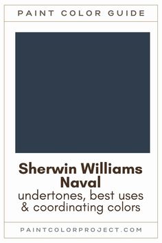 sheryln williams's navy blue color is featured in the paintcolor guide