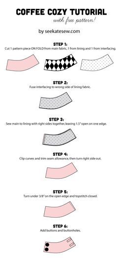 the instructions for how to make coffee cozy