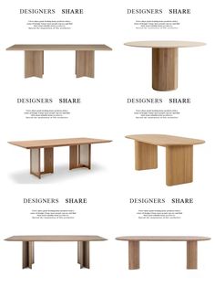 the different types of tables and chairs