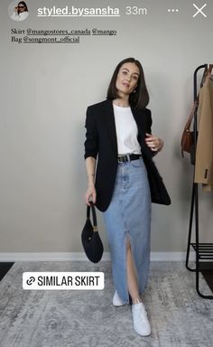 Skirt Semi Formal Outfit, Photography Hairstyles, Outfit Informal, Best Winter Outfits, Fashion Days, Midi Skirts, Classy Women, Trending Dresses, Manners