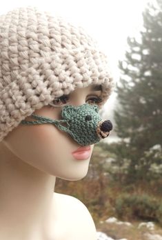 #NoseWarmer, #FrozenNose, #NoseHat, #TeddyLovers, #GiftforFriend, #NoseClothes, #Florfanka Winter Crochet Crafts With Yarn, Crochet Nose, Animal Noses, Food Pillows, Nose Warmer, Clothes Winter, Australian Animals, Winter Party, School Mascot