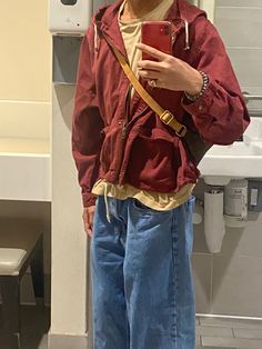 Layered Clothes Aesthetic Men, Hoodie And Shirt Outfit, Guys Layered Outfit, Layered Male Outfits, T Shirt Over Hoodie Outfit, Red Aesthetic Fits Men, Red Grunge Aesthetic Outfits Men, Shirt Over Hoodie, Guys Fits