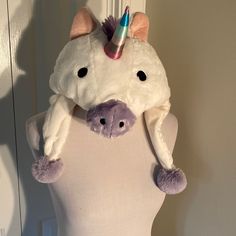 Nwot Unicorn Hat - Adult Size Never Worn. This Will Fit An Adult Head Or A Very Big Child. (4402) Unicorn Hat, Women Accessories, Hats, Women Shopping, Color