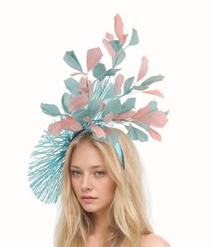 Pale Pink Kentucky Derby Fascinator,Pink Derby Hat,Blue Ascot Hat,Turquoise Wedding Hat,Pink Hat Woman,Pink Tea Party Hat,Aqua Formal Hat Hats By Cressida Kentucky Derby Oaks Hats & Ladies Day Ascot Fascinator Hats Isabel Round Saucer Disc Ladies Day Kentucky Derby Fascinator This pretty feather fascinator is made with criss cross geometric structured turquoise disc trimmed with a mass of blush pink and turquoise feathers The fascinator base Measures 38cm wide This turquoise and pale pink weddin Wedding Guest Fascinators, Pale Pink Weddings, Pink Tea Party, Church Anniversary, Formal Hat, Kentucky Derby Fascinator, Tee Party, Derby Fascinator, Ascot Hats