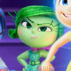 the characters from inside out appear to be very excited about what they're doing