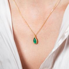 The calm forest vibes of this Emerald are soothing and enchanting. Its petite size allows it to be a tiny, pop of color if you want to layer it with other necklaces. Suspended from an 18K yellow gold chain and set in a handmade gold bezel. One of a kind. Technical Details Metal: 18k yellow goldEmerald: 1.26 cts. Pendant Size (not including bail): 10.5mm x 7.5mmChain: can be worn at 16" and 18"Closure: lobster claspHandmade in New YorkStyle # N-3515-EM Calm Forest, Forest Vibes, Mixed Metal Bracelets, Textile Necklace, Emerald Necklace, The Calm, Alia Bhatt, Yellow Gold Chain, Handmade Gold