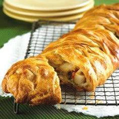 a close up of a pastry on a cooling rack