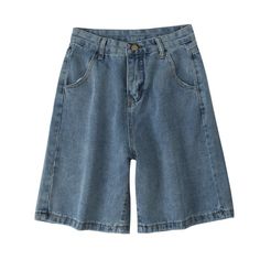 Streetwear Jeans, Streetwear Shorts, Shorts Casual, Jeans For Short Women, Shorts Women, Denim Shorts Women, Mode Vintage, Wide Leg Denim