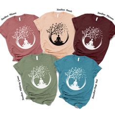 Yoga Lover Shirt, Meditation T-Shirt, Aesthetic Pilates Namaste Shirt, Yoga Gifts For Her, Mental Health Shirt, Motivational Women Tshirt 🌟 Welcome to BLG Design Lab! 🌟 We are a small family business dedicated to crafting custom designs on high-quality t-shirts, sweatshirts, long sleeves, tank tops, V-necks, youth and toddler shirts, babysuits, tote bag and towels. Our goal is to provide you with unique, stylish, and comfortable apparel that you'll love. Why Choose Us? 💎 Premium Quality: We u Yoga T Shirts Design, Yoga Tshirt Design, Aesthetic Tshirt Design, Motivational Women, Aesthetic Pilates, T Shirt Aesthetic, Embroidery Download, California Print, Shirt Aesthetic