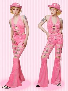 Cowboy barbie pink flare pants, this could be a pefect 2023 halloween barbie costume. This price is for a pair of pants only, the waist belt not included. Material:PolyesterShorts / Pants Details:Fishtail Pants / Hook-and-eye Closures at Waist, Zip Fly / Slant Front Pockets Size S M L Waist 82.5 85 87.5 Full Length 105.4 106 106.6 Hips Pink Popstar Outfit, Pink Bottoms For Summer Costume Party, Y2k Fitted Party Bottoms, Pink Bottoms For Costume Party In Summer, Fitted Y2k Party Bottoms, Pink Flare Pants For Party, Pink Flare Pants For Night Out, Pink Y2k Bottoms For Night Out, Pink Fitted Y2k Pants