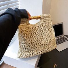 Bird in Bag - New hand-held straw bag fashion casual handbag woven bag cross bag Street Trends, Cross Bag, Bird In Bag, Woven Bag, Bag Fashion, Fashion Casual, Straw Bag, Straw, Street Style