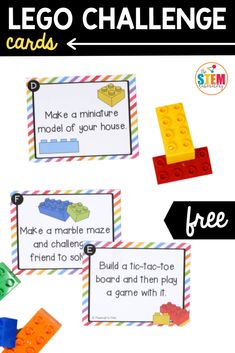 free lego challenge game for kids to play with