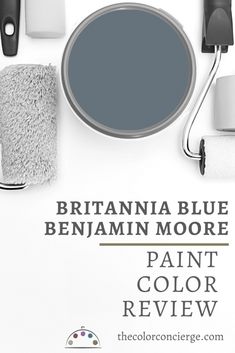 the color blue is being used to paint furniture and other items in this article,