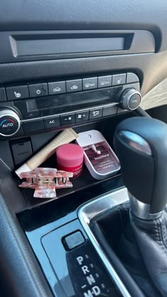 Pink beauty products, lip products, touchland hand sanitizer, laneige lip mask pink, summer fridays, car essentials, clean car, road trip, black car, clean girl car aesthetic Car Vibes, Girly Car Accessories, Car Deco, Girly Car, Car Essentials, Car Things, Car Goals, Foto Tips, Cute Car Accessories