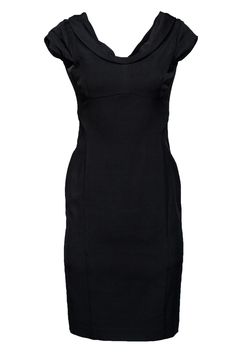 Current Boutique-Reiss - Black Sheath Dress Sz 4 Classic Stretch Dress For Date Night, Classic Black Dress For Night Out, Classic Black Dress With Fitted Bodice, Black Formal Mini Dress With Fitted Bodice, Sleek Black Midi Dress With Fitted Bodice, Classic Sheath Dress For Night Out, Elegant Lined Mini Dress For Work, Sleek Form-fitting Formal Dress, Sleek Fitted Formal Dress