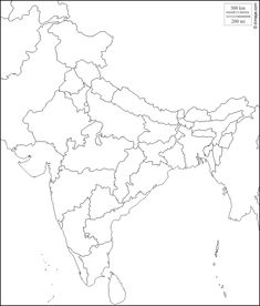 blank map of india with states and major cities