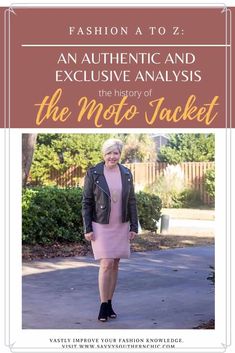 Over 40 fashion blogger Savvy Souther Chic shares the history of moto jackets and 15 ways to wear a moto jacket for your style inspiration. Tan Jacket, Moto Style, Leather Motorcycle Jacket