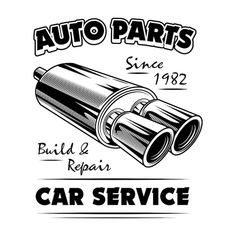 the logo for an auto parts repair shop, which is also used as a car service