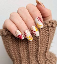 50+ Insane Cute Fall Nail Designs You'll Want To Copy - Lifestyle With Amal Cute Fall Nail Designs, Cute Fall Nails, Fail Nails, Red Blonde, Simple Fall Nails, Nail Art Pictures, Fall Nail Trends, Cute Nails For Fall, Nail Stuff