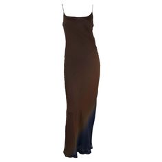 For Sale on 1stDibs - TheRealList presents: an Ombré brown and blue sheer silk column slip dress designed by Tom Ford for Gucci's Spring/Summer 1997 collection. This piece represents Thrift Manifest, Fluid Fashion, Nude Slip Dress, Manifest Board, Gucci By Tom Ford, Slip Gown, Gucci Gown, Gucci Runway, Tom Ford Gucci