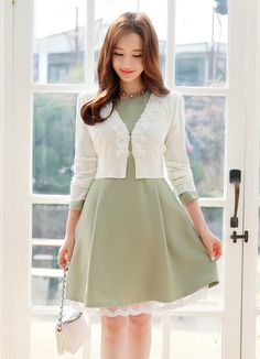 Romantic & Trendy Looks, Styleonme Bodycon Outfit, Net Jacket, Simple Frock Design, Dress Korea, Jacket Ideas, Bodycon Outfits, Hijab Trends, Stylish Fall Outfits, Lady Dress