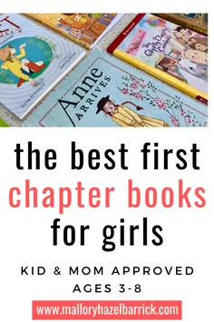 children's books with the title, the best first charter books for girls kid and mom approved ages 3 - 8