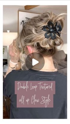 Hair Claw Hacks For Short Hair, Easy Claw Clip Updo Long Hair, Hair Clipped Back Hairstyles, Updo Using Claw Clip, Curly Hair Updo With Claw Clip, Ways To Wear Claw Clips In Hair, How To Wear A Hair Claw Clip Short Hair, Easy Twisted Hairstyles, How To Style Curly Hair With A Claw Clip