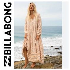 Trendy Fashion BNWT BILLABONG SEEKER SHINE ON MAXI DRESS SMALL (8) RRP $139.99 NEW SEASON, Womens Dresses Long Sleeve Beach Cover-up Dress, Long Sleeve Beachy Dresses For Beach Season, Spring Floor-length Beachwear Dress, Beach Cover-up Maxi Dress, Spring Maxi Dress For Beach Cover-up, Beach-style Long Sleeve Dresses, Beach Season Floor-length Sundress, Flowy Boho Midi Dress For Beach, Long Sleeve Beachy Dresses For The Beach