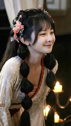 Japanese Buns Hairstyle, Hair Ornaments Hairstyles, Long Japanese Hairstyles, Traditional Korean Hairstyle Women, Shrine Maiden Hairstyle, Weibo Hairstyle, Chinese Female Hairstyle, Hanfu Hairstyles Short Hair, Old Japanese Hairstyle