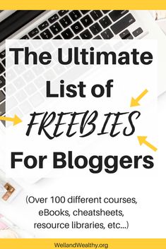 the ultimate list of freebies for bloggers to use on their blog or website