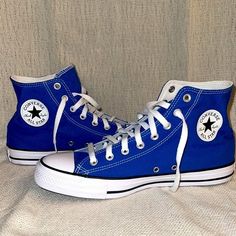 Converse Royal Blue, Royal Blue Converse Outfit, Royal Blue Aesthetic Outfit, Converse All Colors, Blue Shoes Aesthetic, Royal Blue Clothes, Blue Chuck Taylors, Royal Blue Outfit Ideas, Dark Blue Converse