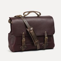 Men's Laptop Bags | Leather Briefcase - Made in France | Bleu de chauffe Burgundy Satchel Shoulder Bag For On-the-go, Classic Burgundy Rectangular Bag, Classic Burgundy Rectangular Bags, Travel Burgundy Satchel Shoulder Bag, Burgundy Travel Satchel Shoulder Bag, Burgundy Travel Bag With Adjustable Strap, Burgundy Satchel Shoulder Bag For Travel, Travel Burgundy Shoulder Satchel, Burgundy Shoulder Bag Satchel For Travel