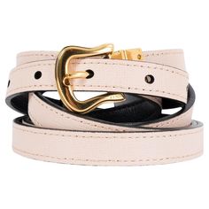 100% authentic Fendi reversible double wrap waist belt in black and pink saffiano leather with a gold-tone metal buckle. Has been worn and is in excellent condition. Measurements Tag Size 75 Width 1.2cm (0.5in) Fits 139cm (54.2in) to 150cm (58.5in) Length 160cm (62.4in) Buckle Size Height 2cm (0.8in) Buckle Size Width 3cm (1.2in) Hardware Gold-Tone All our listings include only the listed item unless otherwise specified in the description above. Fendi Pink, Metal Buckles, 2 A, Waist Belt, Gold Tone Metal, Saint Laurent, Fendi, Black Leather, Black Pink