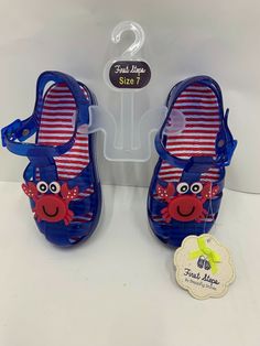 NEW WITH TAG "FIRST STEPS" WATER SANDALS SIZE 7 INFANT /TODDLER UNISEX BLUE Water Sandals, Infant Activities, Shoe Box, First Step, Womens Flip Flop, Baby Accessories, Baby Toddler, Baby Shoes, Shoe Accessories