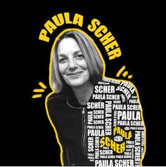 a black and yellow poster with the words pajua scher in different languages