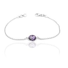 Natural Amethyst Bracelet-Silver Jewelry With Gemstone Amethyst Bracelet- For Girls & Women Gift item Jewelry : Bracelet weight : 2.00 gram shape : Oval stone : Amethyst JEWELCO JAIPUR Wholesaler & Manufacture of all 925 Starling Silver  Jewelry Thank you Classic Sterling Silver Birthstone Bracelets, Classic Silver Bracelets With Birthstone, Classic Silver Birthstone Bracelets, Classic Silver Bracelet With Birthstone, Faceted Sterling Silver Bracelets, Sterling Silver Faceted Bracelets, Silver Dainty Gemstone Bracelets, Sterling Silver Faceted Round Bracelets, Dainty Silver Bracelet With Gemstone