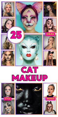 Cat makeup offers a range of possibilities for Halloween. From a simple black cat to a more detailed Cheshire or calico design, there are plenty of ideas to explore. Easy tutorials make it simple to achieve a Halloween pretty look. Women can enhance their eyes with dark, dramatic makeup, while kids can enjoy fun, kitty-inspired designs. Whether you want a quick and basic look or something more elaborate, cat makeup is a versatile choice. Cat Makeup Ideas Halloween, Black Cat Makeup Halloween, Cat Makeup For Kids, Black Cat Face Paint, Cat Makeup Look, Halloween Cat Makeup, Cat Costume Makeup, Cat Face Halloween, Cat Face Paint