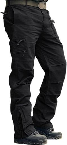 Black Work Trousers, Army Cargo Pants, Cargo Pants Style, Cargo Work Pants