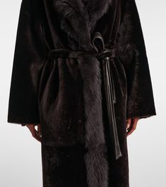 Find NOUR HAMMOUR Isadora Shearling Coat on Editorialist. Material: 100% lamb fur. Care instructions: specialist clean. Made in Turkey. Designer color name: Chocolat Fondant. Closure: belted waist. Luxury Faux Fur Outerwear, Luxury Sheepskin Fur Coat With Faux Fur Lining, Luxury Sheepskin Outerwear In Mink Color, Luxury Mink Shearling Fur Coat, Luxury Shearling Fur Coat With Faux Fur Trim, Luxury Sheepskin Fur Coat With Faux Fur Trim, Elegant Mink-colored Leather Outerwear, Designer Sheepskin Fur Coat With Faux Fur Lining, Luxury Brown Fur Coat