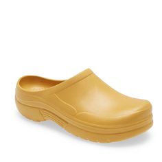 Rosy Garden Clog In Yellow Golden Size 8 Minimalist Design And A Classic Silhouette Bring Casual Style To A Lightweight Clog Fitted With A Cushy Sole Perfect For Long Days On Your Feet. Synthetic Upper, Lining And Sole Imported Women's Shoes Nwob Yellow Non-slip Beach Clogs, Yellow Slip-on Clogs For Outdoor, Yellow Summer Outdoor Clogs, Yellow Rubber Sole Clogs For Outdoor, Yellow Synthetic Clogs For Spring, Yellow Synthetic Clogs With Rubber Sole, Yellow Slip-resistant Slip-on Clogs, Yellow Slip-on Slip-resistant Clogs, Yellow Comfortable Clogs With Cushioned Footbed