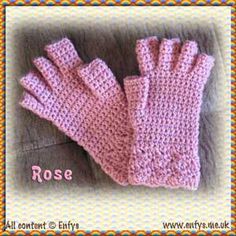 Easy Fingerless Mitts Free Crochet Pattern Modern Haken, Crochet Hand Warmers, Skirt Diy